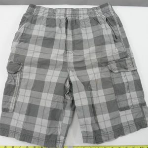 Canyon River Blues boys cargo shorts gray plaid XL
